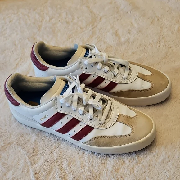 GUC Men's Adidas Busenitz White & Sneakers. Size 11. - Picture 1 of 9